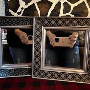 Two small matching mirrors